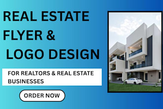 design a professional real estate flyer, property flyer, or open house flyer