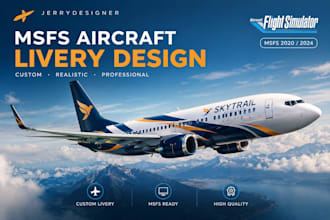 create custom msfs 2020 and 2024 aircraft liveries for flight simulator
