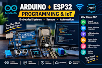 program arduino and esp32 for your electronics project