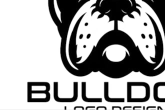 custom dog logo design