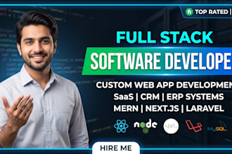 be your full stack software developer for custom web app development