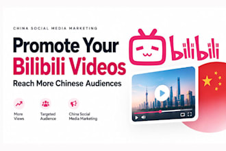 grow your bilibili channel, china youtube with organic video promotion