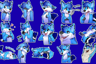 create custom furry stickers furry telegram stickers emotes in nsfw sfw