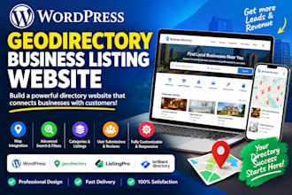 build a wordpress geodirectory business listing website