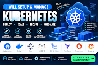 setup and manage a kubernetes cluster and deployment