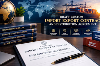 draft custom import export contract and distribution agreement