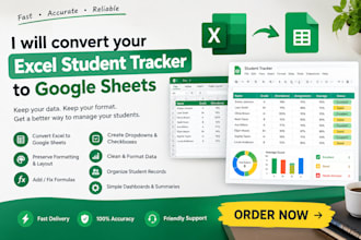 convert your excel student tracker spreadsheet to google sheet