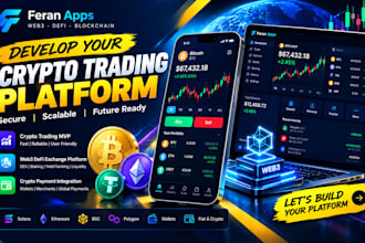 develop crypto trading mvp and web3 defi exchange platform, crypto payment app