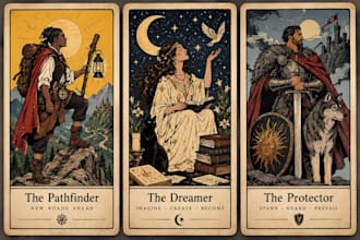 design gothic, dark academia, medieval, zodiac, vintage oracle, tarot card decks