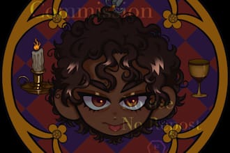 create a cartoon artstyle icon for your social media