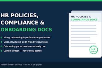 write HR policies, compliance procedures, and business documentation
