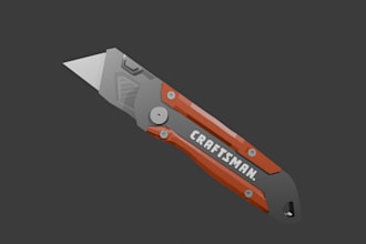 create a simple low poly 3d model in blender
