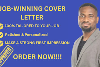 write a cover letter for your job