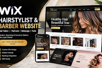 build wix hairstylist barber website haircare salonlife fade balayage website