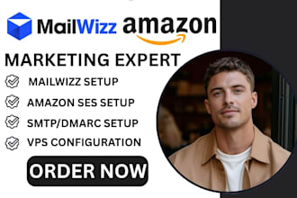setup mailwizz installation mailwizz server configuration  amazon integration