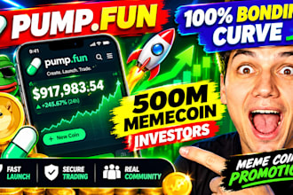 hit 500m pump fun token holders, pump fun promotion, solana meme coin promotion