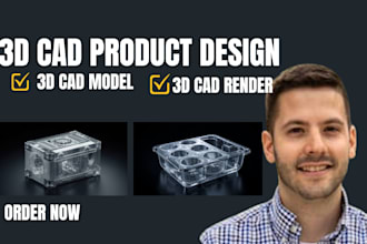 create 3d cad product design for injection molding, dfm and manufacturing