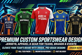create sublimation or personalized jersey designs