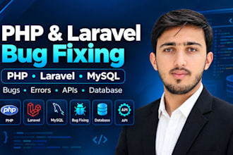 fix PHP laravel bugs, errors, mysql and API issues