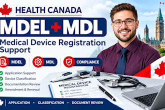 help with health canada mdel and mdl medical device registration