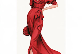 draw fashion illustration of clothes