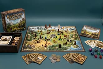 design board game assets, custom card game art, and box packaging
