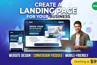 create a landing page for your business