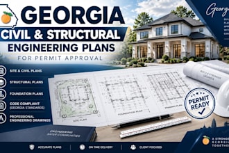 provide georgia civil and structural engineering plans for permit approval