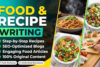 write engaging recipes and food content