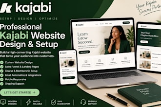 setup kajabi course site