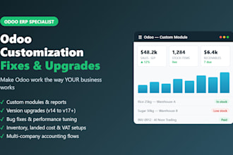 customize, fix, or upgrade your odoo erp