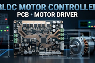design bldc motor controller pcb and motor driver
