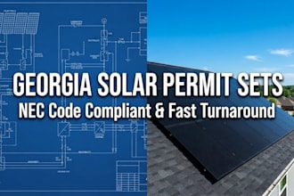 design georgia solar permit rooftop pv inverter electrical drawings