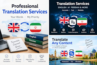 do translation pashto to english, dari to english,