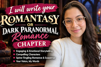 write your romantasy or dark paranormal romance chapter