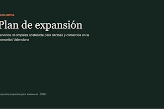 crear una presentación profesional o pitch deck para tu negocio en español