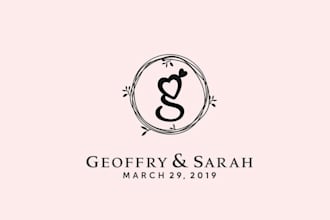 design custom wedding wedding monogram signature logo