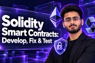 develop and test solidity smart contracts for your web3 dapp