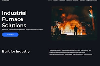 build a professional b2b product company business website