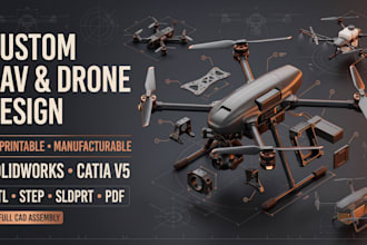 design 3d printable and manufacturable uavs fpv drones