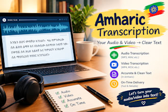 accurately transcribe amharic audio