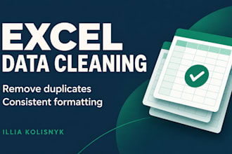 clean and format excel data and remove duplicates