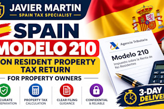 prepare spain modelo 210, non resident property tax return for property owners