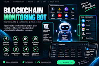 build a custom blockchain monitoring bot and alert system