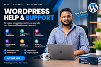 provide professional wordpress help support repair and maintenance