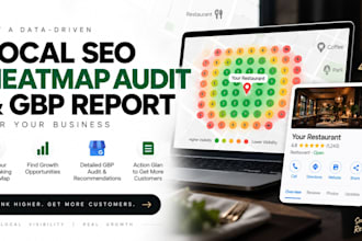 create a local SEO heatmap audit and google business profile report