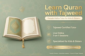 teach online quran with tajweed and hifz for kids