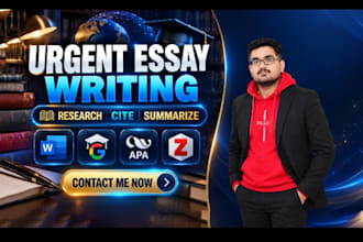 do urgent essay writing, research and summary as an essay writer