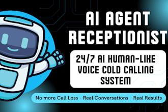 setup ai voice receptionist, virtual receptionist, ai cold calling agent