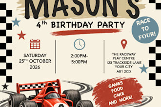 create personalised party invitations